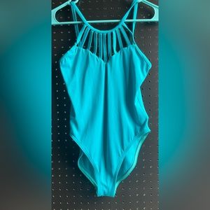 Blackmilk Teal “Strapped Up” Bodysuit size S